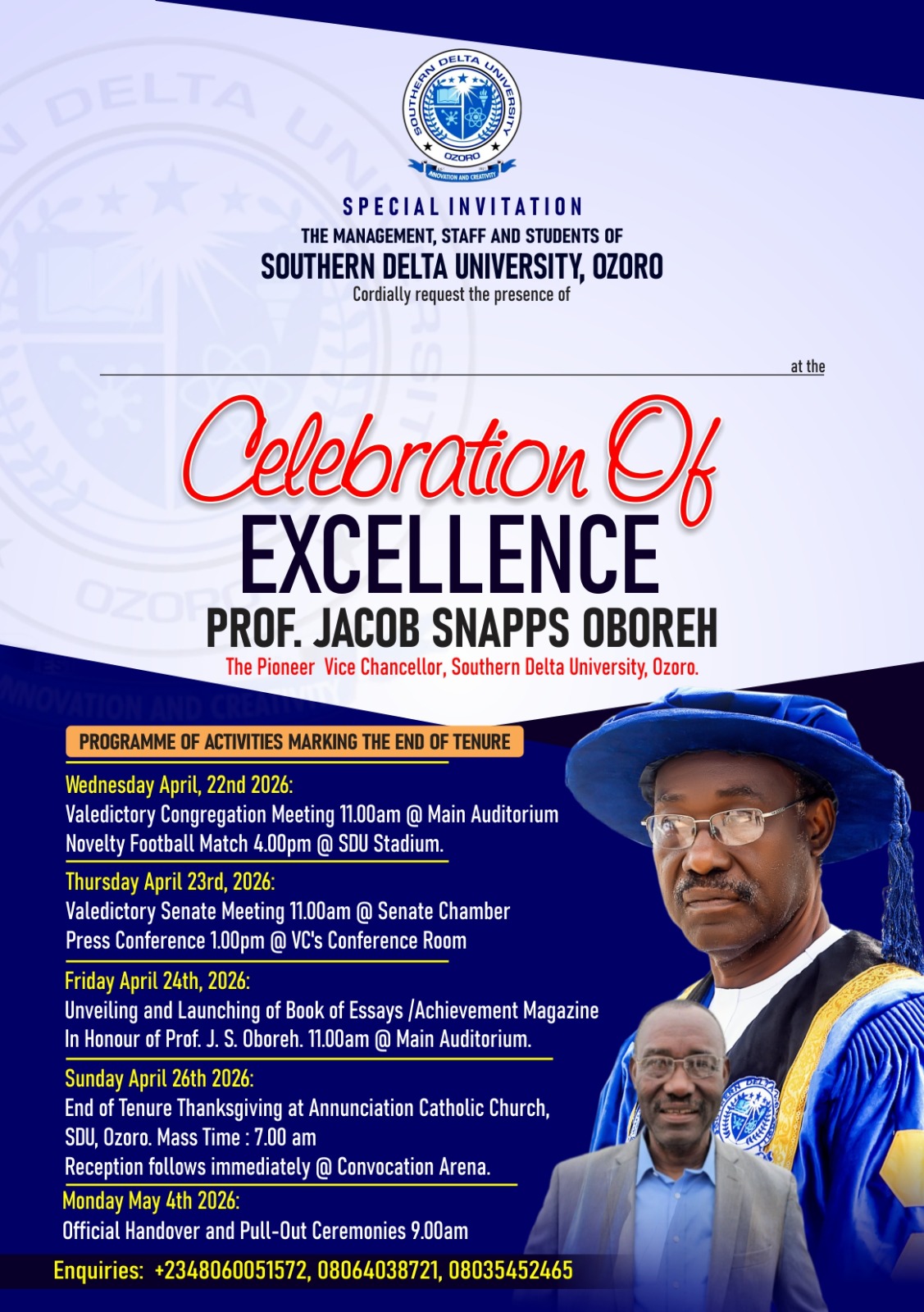 Celebring Prof Oboreh
